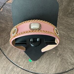 Elegant Pink Embellished Headband